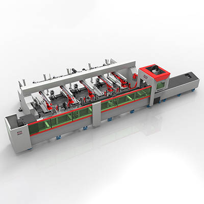 "Coupe-tube laser à alimentation entièrement automatique Machine de découpe de tuyau laser à chargement automatisé"